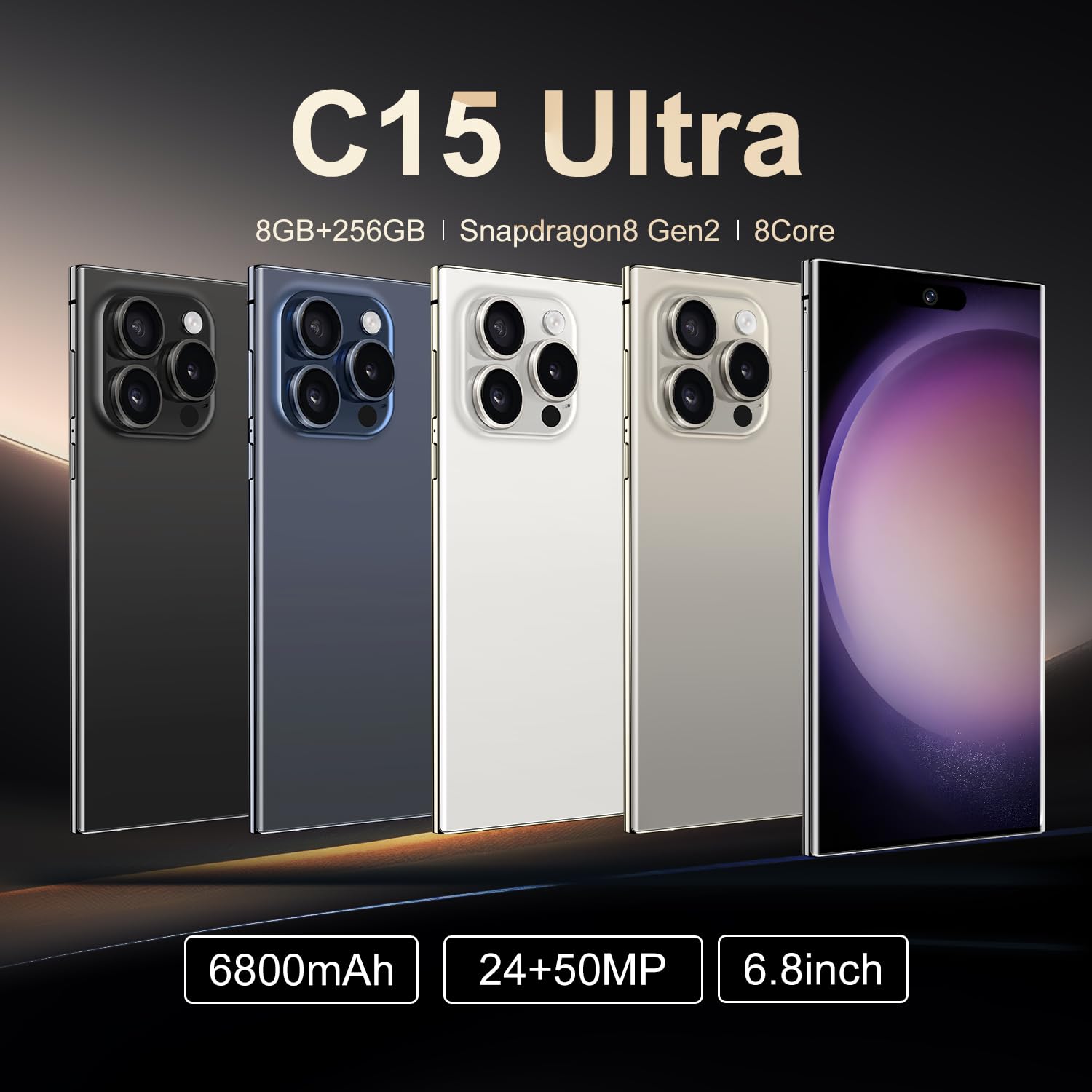 チャオ 荒１５キロ Amazon.com: ChaosBandit C15 Ultra Unlocked Android Cell Phone 6.8